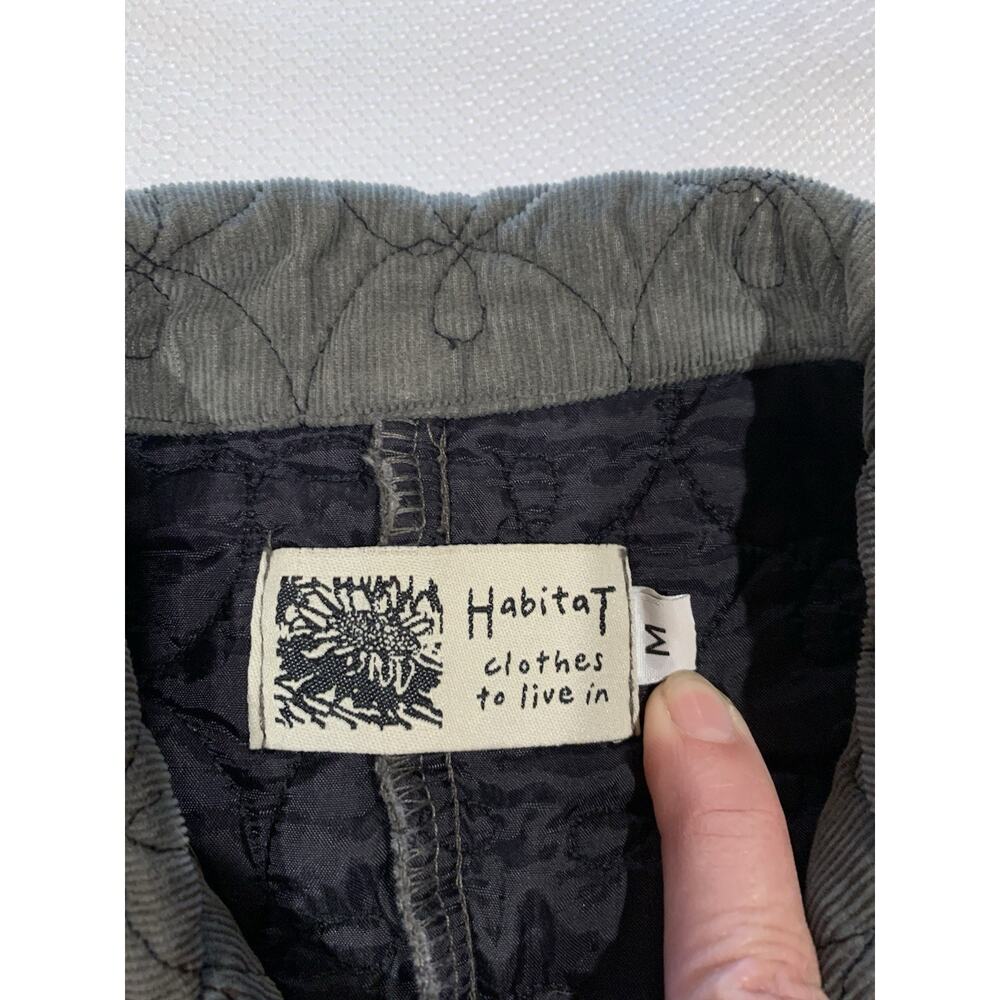 Habitat Micro Corduroy Quilted Vest Jacket Women's Size M Gray USA - Picture 7 of 8